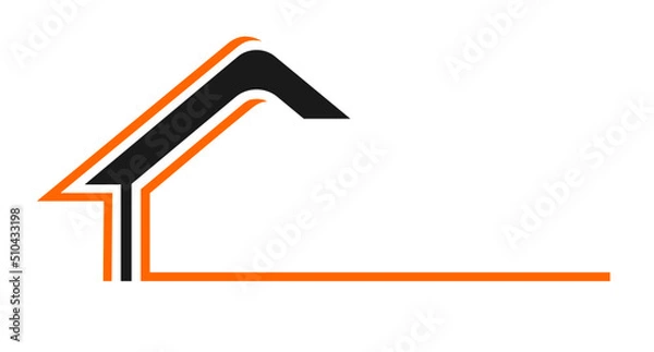Obraz isolation maison logo