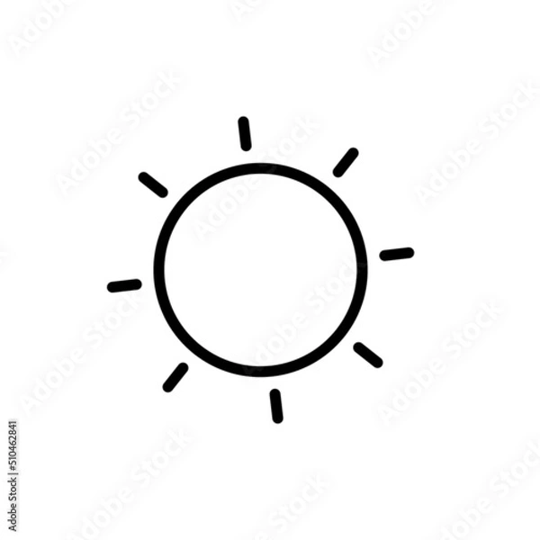 Obraz sun design template illustration