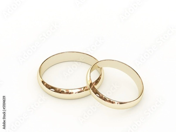 Obraz Gold wedding rings