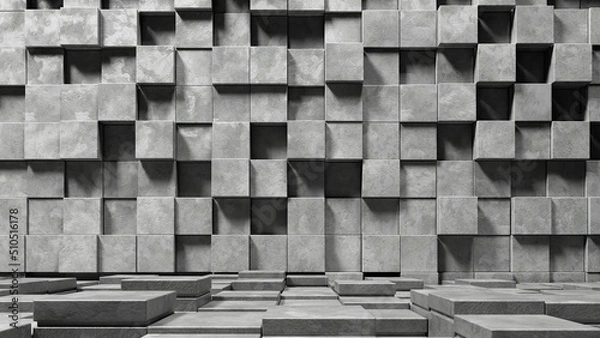 Obraz Concrete Cubes Background