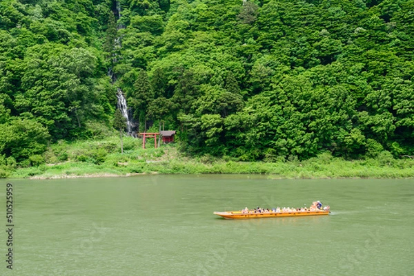 Obraz 山形県　最上川舟下り