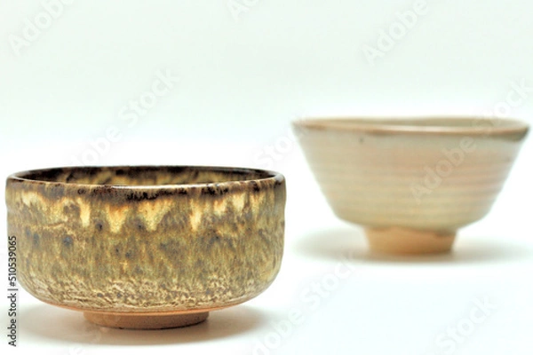 Obraz 笠間焼失透窯変釉の抹茶茶碗