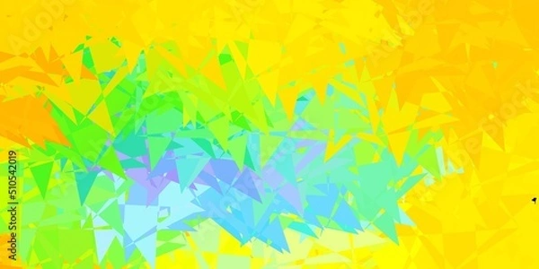 Fototapeta Light multicolor vector backdrop with triangles, lines.
