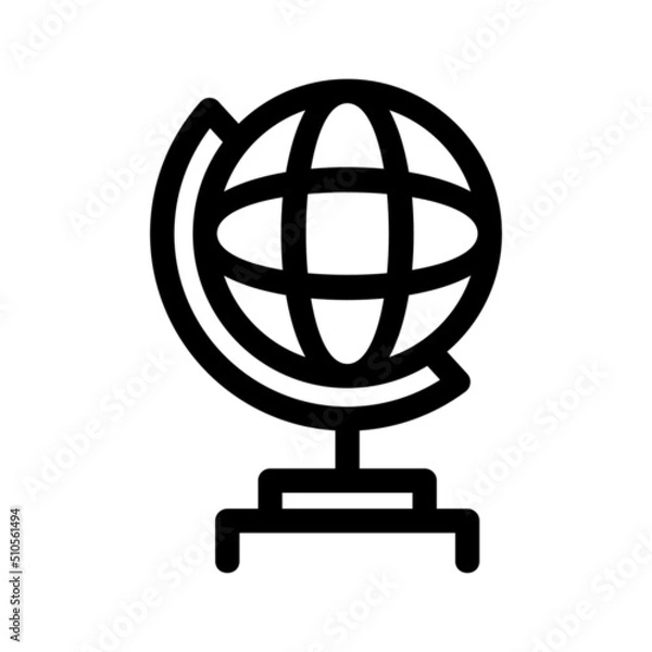Fototapeta globe icon or logo isolated sign symbol vector illustration - high quality black style vector icons
