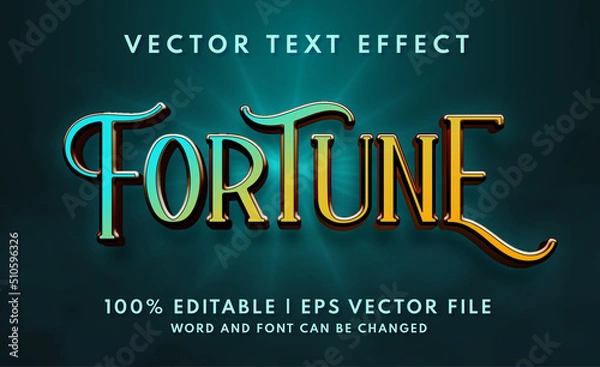 Obraz Magical style editable text effect template