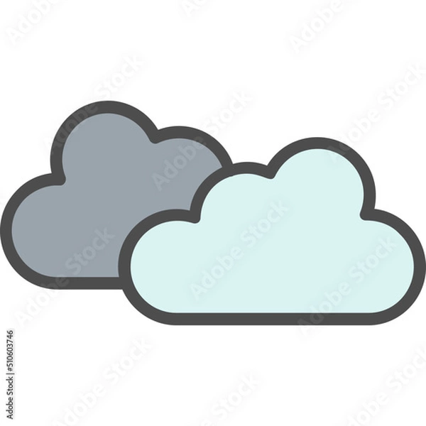 Fototapeta Clouds Icon