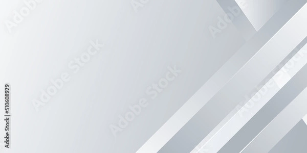 Obraz Modern white and gray color abstract background, white abstrac use for business, corporate, institution,poster, template, party, festive, seminar, booklet, vector, illustration
