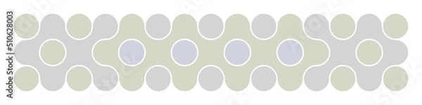 Fototapeta Multicolor truchet tiling connections illustration