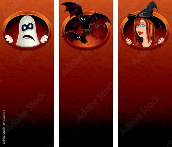 Obraz Halloween vertical banners
