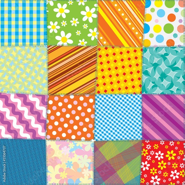 Obraz Seamless Quilt Pattern