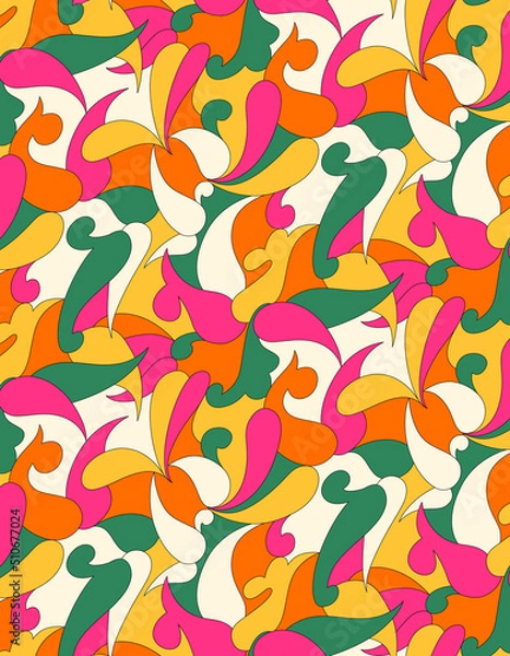 Obraz Seamless pucci pattern, geometric print.
