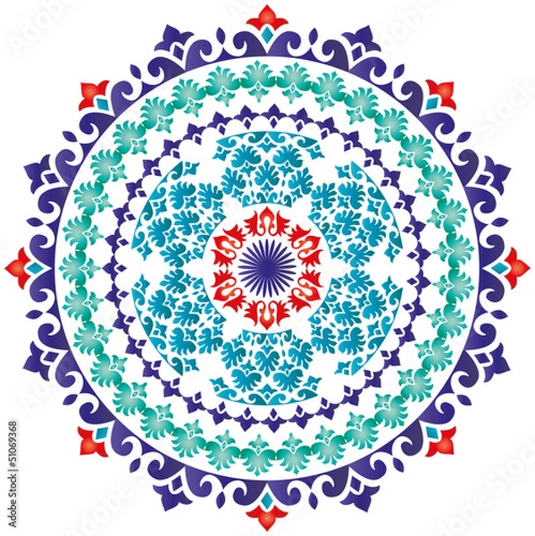 Obraz Oriental pattern and ornaments 01
