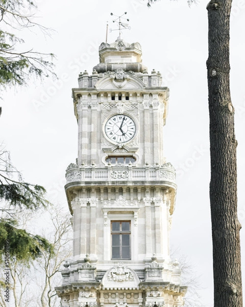 Obraz Clock tower of Dolmabahce palace