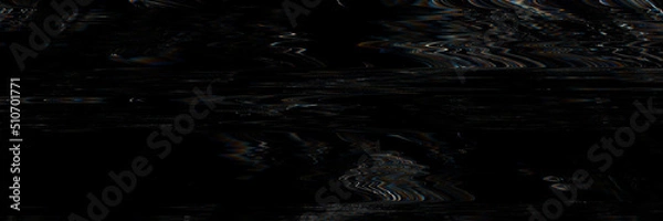 Fototapeta  Old visual screen glitch background with interlaced digital and distortion effect. Synth wave. Vapor wave cyberpunk style. Retro futurism, web punk, rave DJ techno cyberpunk tv noise media error