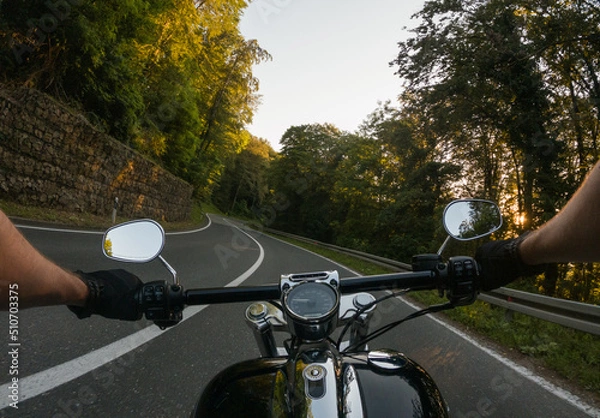 Obraz motorcycle on the road