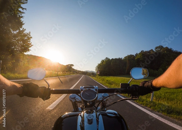 Obraz motorcycle on the road