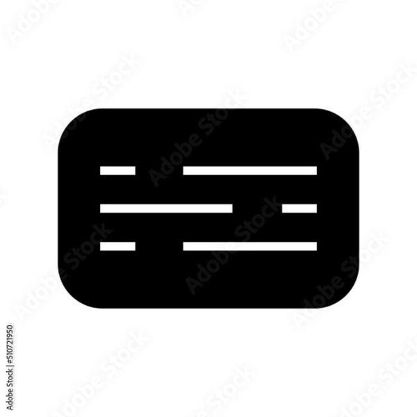 Fototapeta subtitles icon or logo isolated sign symbol vector illustration - high quality black style vector icons
