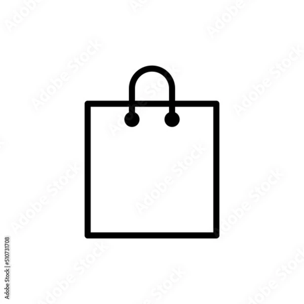 Obraz shopping bag icon vector design illustrator