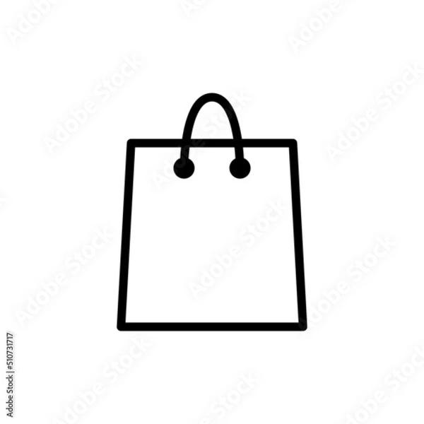 Obraz shopping bag icon vector design illustrator