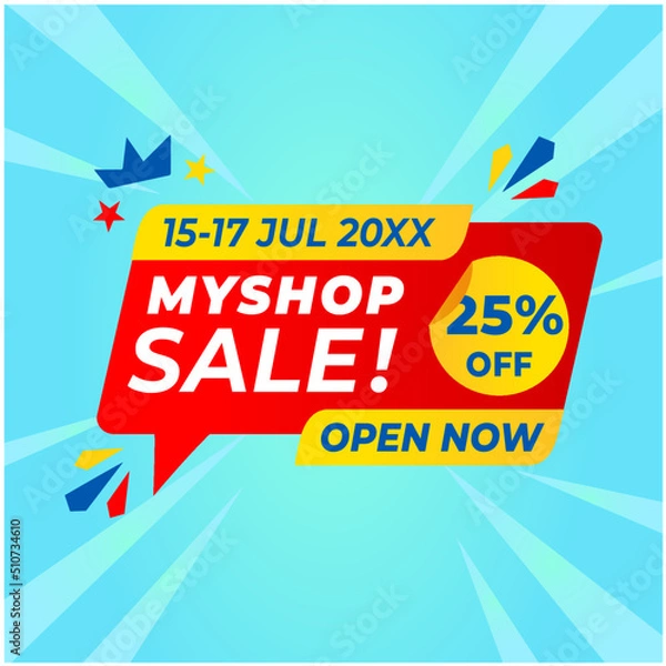 Obraz Summer Sales Sign #8 For Poster Web Banner Flyer Brochure etc