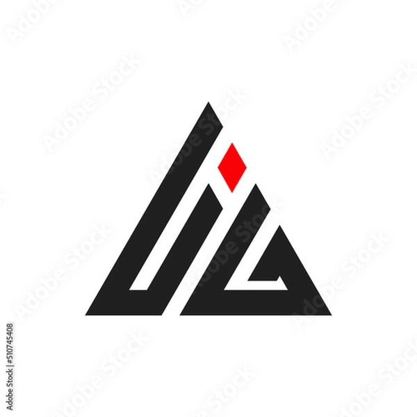 Obraz LIG triangle logo vector design illustration