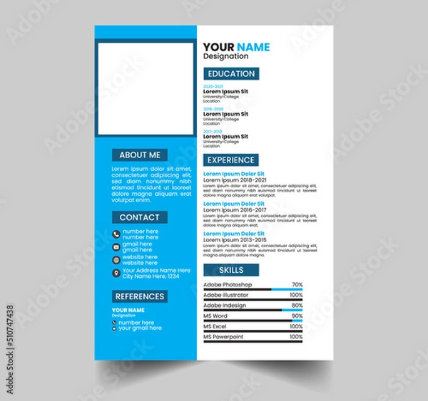 Obraz CV Resume Design Template