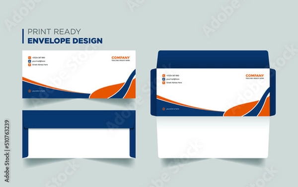 Fototapeta Creative Modern Envelope Template