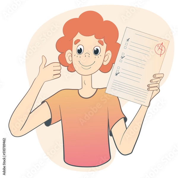 Fototapeta Childhood, education, study, success, as a concept.