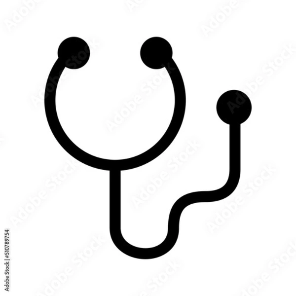 Obraz stethoscope icon or logo isolated sign symbol vector illustration - high quality black style vector icons
