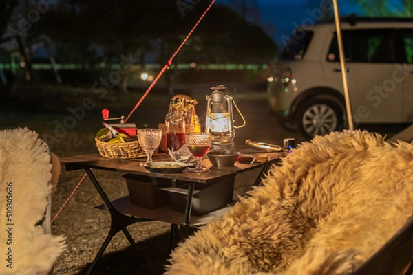 Obraz キャンプの宴