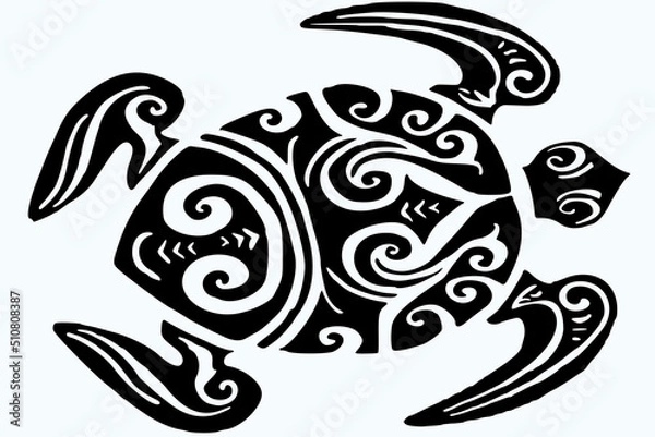 Obraz designs for turtle graphic resources with ethnic motifs