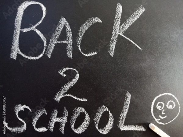 Obraz Chalkboard educational words background art.