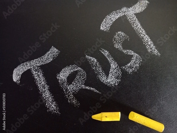 Obraz Chalkboard educational words background art.