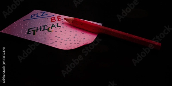 Obraz Paper slip business communication background.