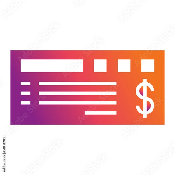 Obraz Cheque Icon