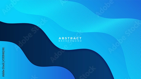 Fototapeta Modern blue abstract background vector