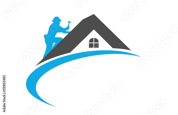 Obraz entreprise bâtiment logo