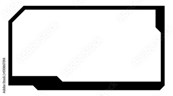 Fototapeta rectangle hud frame
