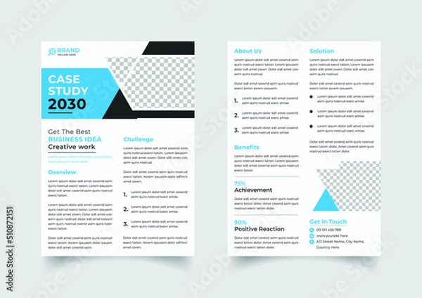 Obraz Creative case study template design