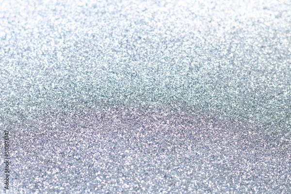 Obraz Silver sparkle glitter background gray bokeh texture