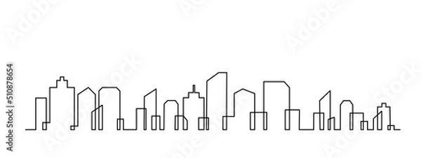 Obraz city skyline vector illustration design	