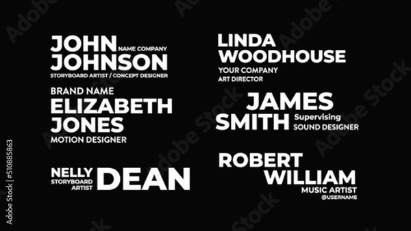 Fototapeta Bold Title Overlay