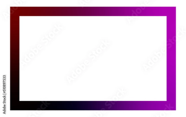 Fototapeta gradient rectangle border
