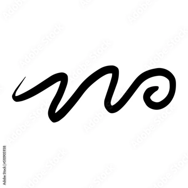 Fototapeta flourish swirl element
