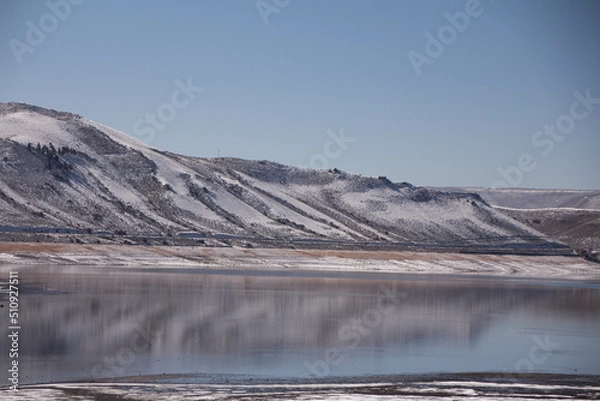 Fototapeta landscape with snow