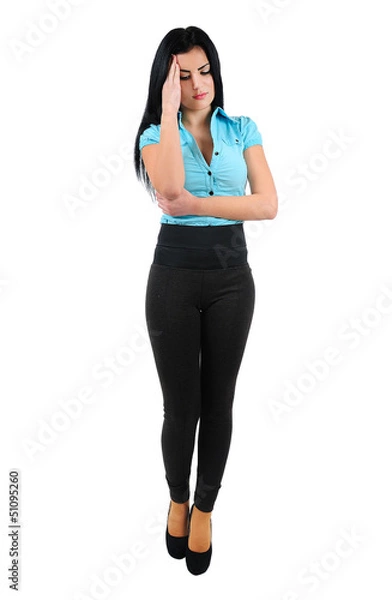 Obraz Isolated business girl