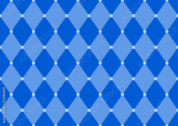 Fototapeta geometric simple mesh pattern background, blue Color, textile art, hand-draw line image and background, fashion artwork for Fabric print, clothes, scarf, shawl, carpet, kerchief