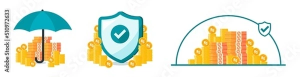 Fototapeta Brazilian Real Money Safe and Secure Illustration