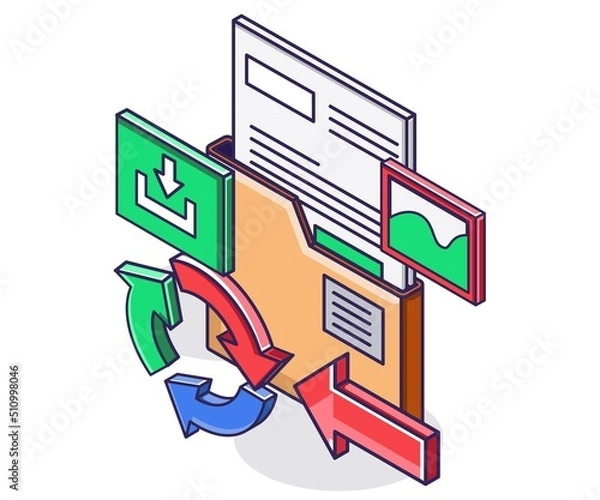 Obraz Email data transfer transactions and downloads