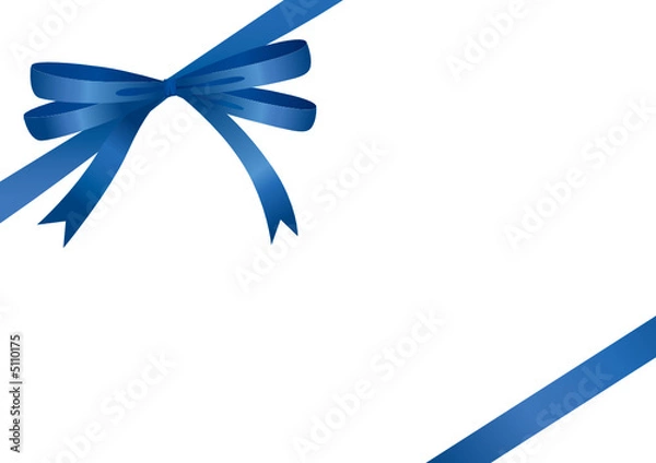 Obraz Blue Ribbon (vector or XXL jpeg image)